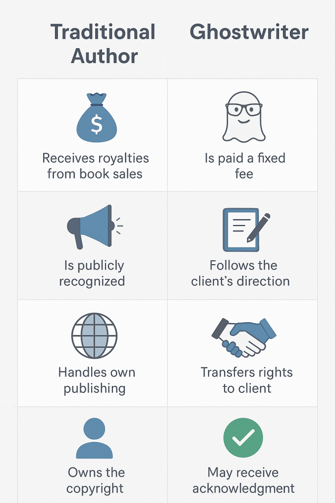 Step-by-step visual guide for what is ghostwriting, making the process easy to follow for all readers.