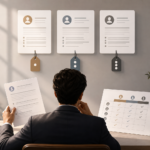 Business buyer comparing ghostwriting rates and service proposals