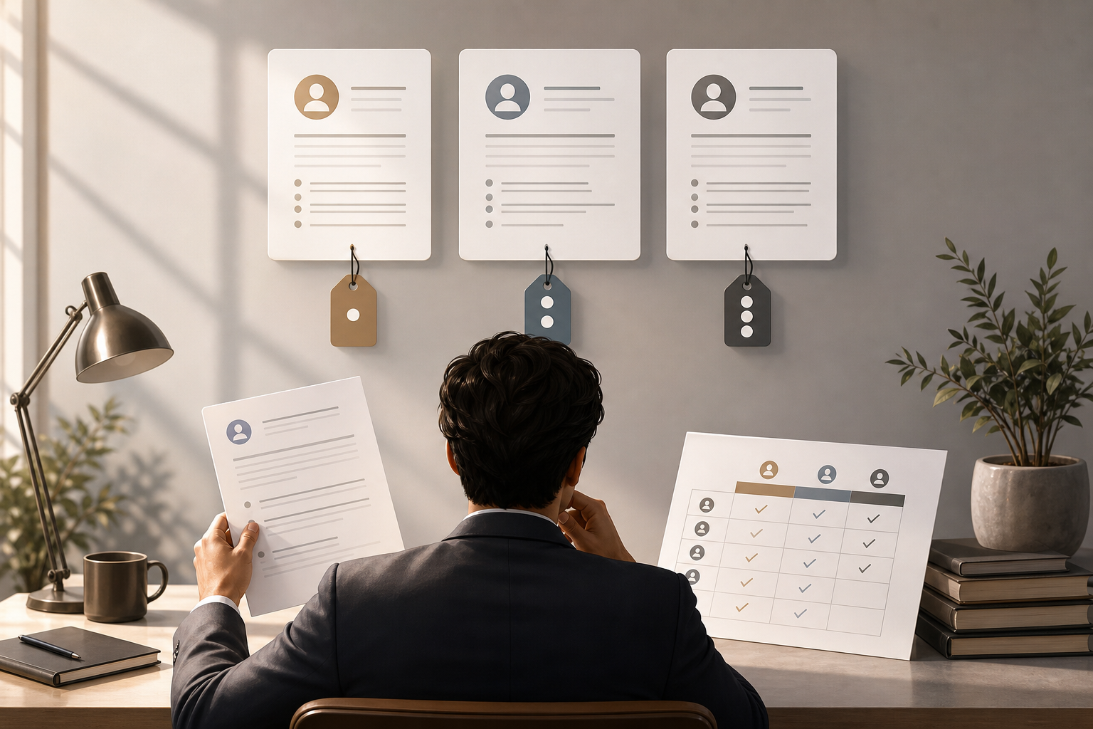 Business buyer comparing ghostwriting rates and service proposals