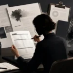 Agency owner reviewing outsourced content pricing and margin calculations.