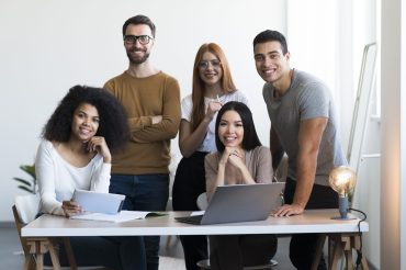 community-young-people-posing-together